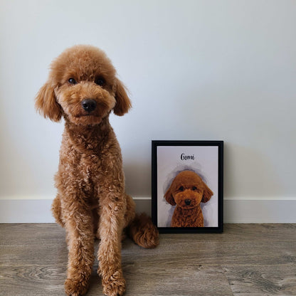 Framed Custom Dog Portrait