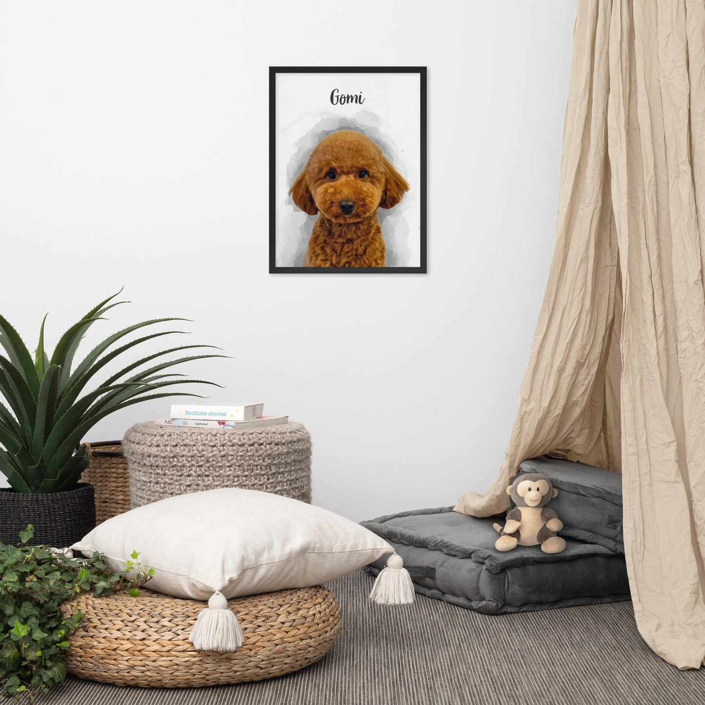 Framed Custom Dog Portrait